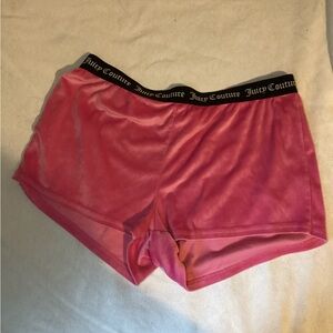 Juicy Couture Pink Velvet Booty Shorts